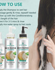 Rosemary Rice Water Hair Growth System Kit - Shampoo, Conditioner and Leave-in Serum