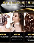 Natural Black Rice Water Hair Growth Spray For Women and Men with Castor Oil Ginger