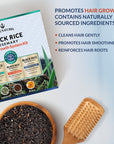 Rosemary Black Rice Water Hair Growth System Kit - Shampoo, Conditioner and Leave-in Serum
