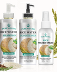 Rosemary Rice Water Hair Growth System Kit - Shampoo, Conditioner and Leave-in Serum