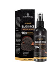 Natural Black Rice Water Hair Growth Spray For Women and Men  with Castor Oil Ginger