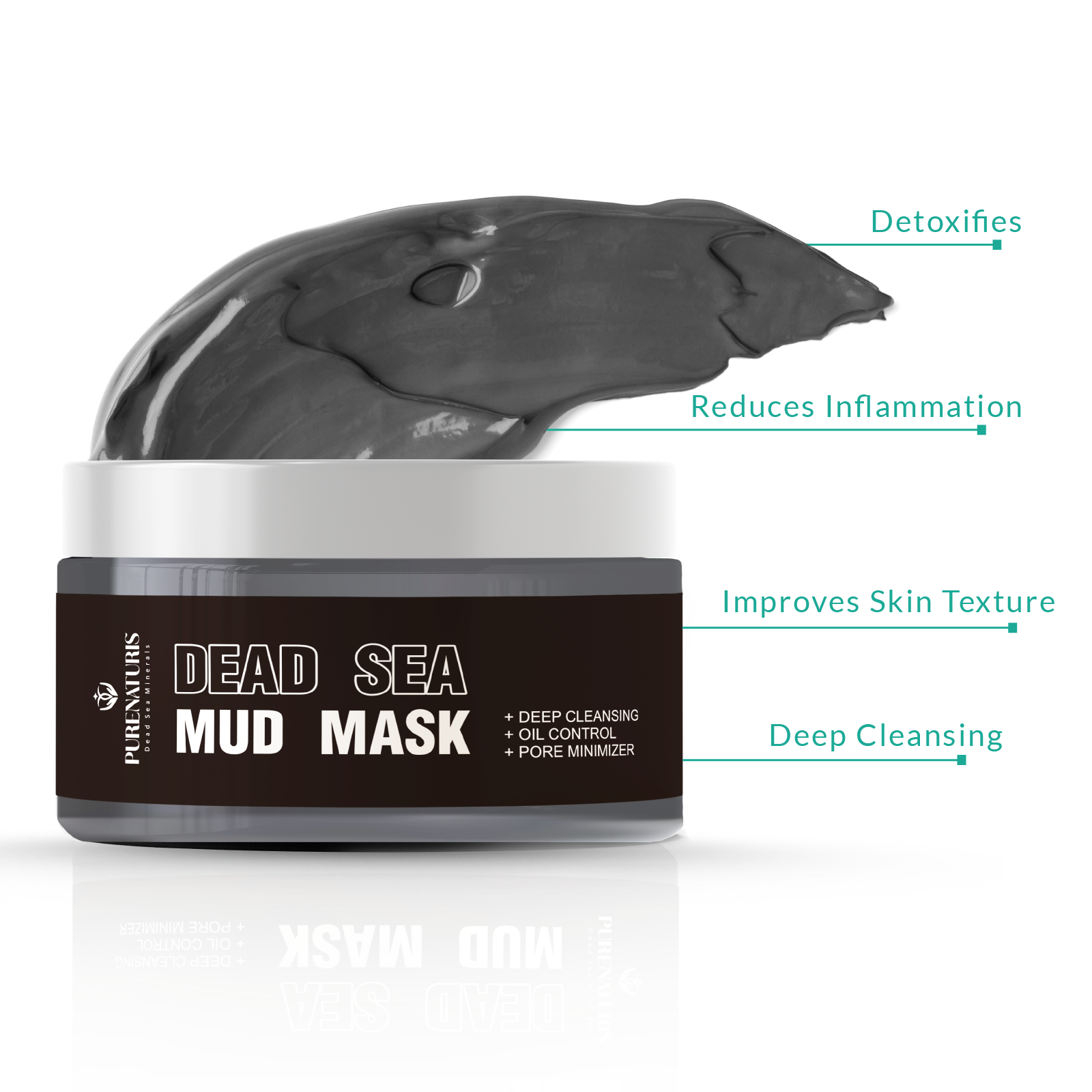 Organic Dead Sea Clay Mud Mask 2.8 oz