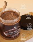 Organic Coconut Coffee Sea Salt Face and Body Scrub 10.58 oz