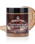 Organic Coconut Coffee Sea Salt Face and Body Scrub 10.58 oz