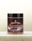 Organic Coconut Coffee Sea Salt Face and Body Scrub 10.58 oz