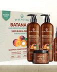 Organic Batana Oil Hair Care Kit – Sulfate-Free Growth, Anti-Loss, Repair System | Includes Shampoo, Conditioner, Hair Mask & Leave-In Spray